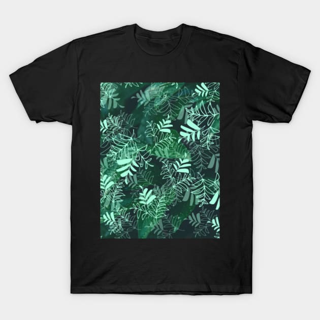 Leaf pattern T-Shirt by Kaalpanikaa